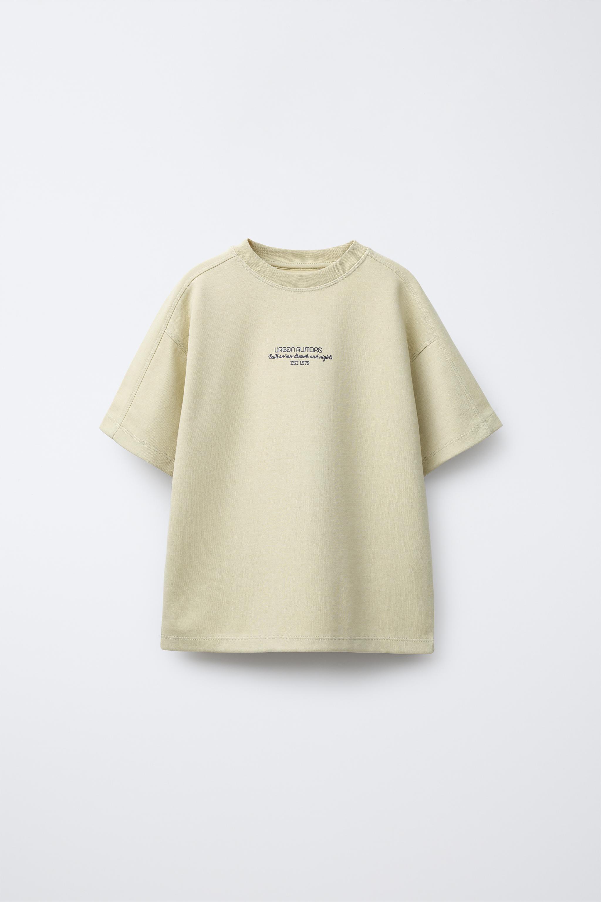 【ZARA】インターロックTシャツ 3641/310/805 インターロックTシャツ - ブラック | ZARA Japan / 日本