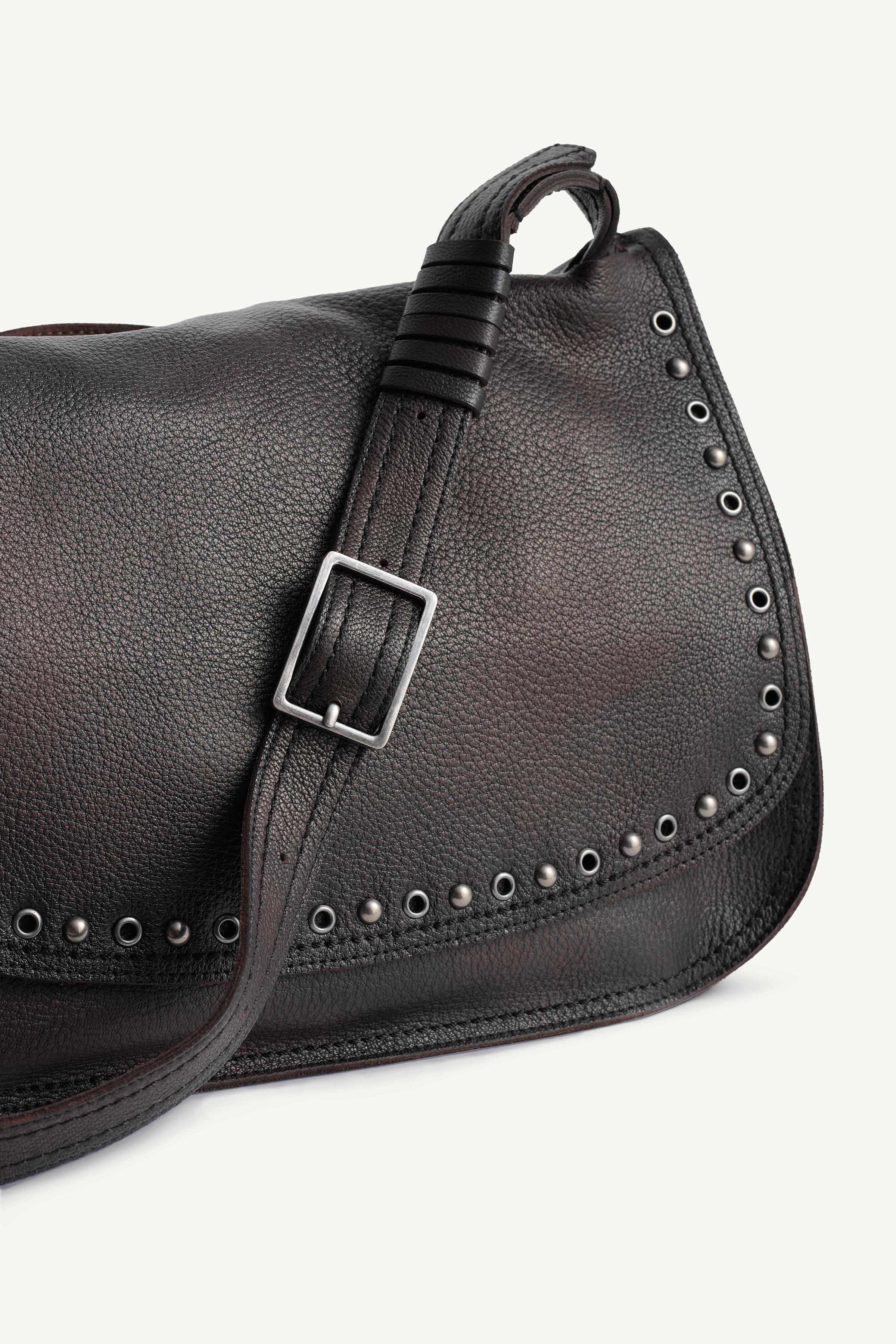 SAC BANDOULIÈRE CUIR CLOUS