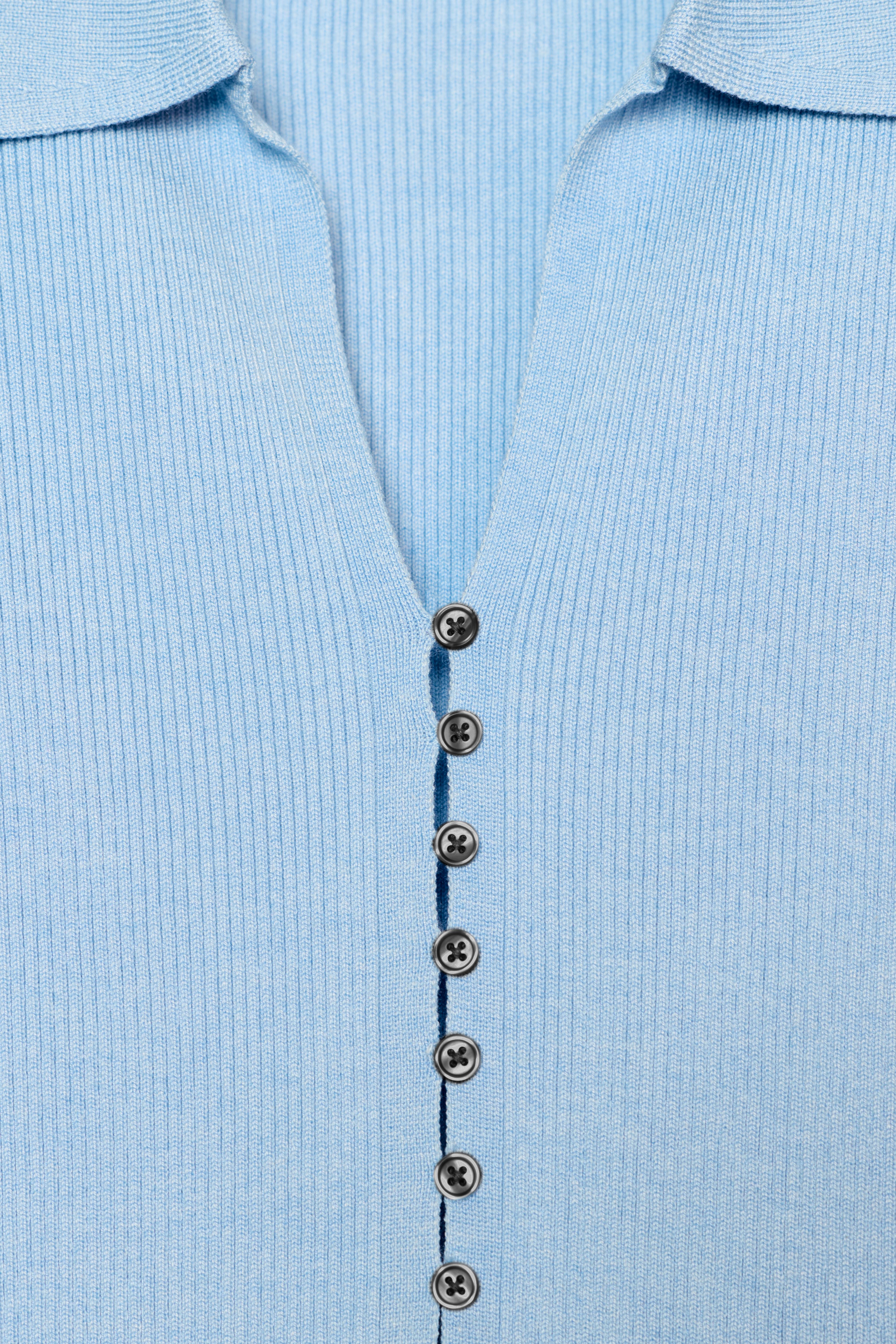 GILET POLO EN MAILLE