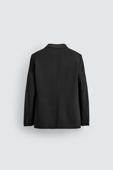 SHAWL LAPEL TUXEDO BLAZER - Black by Zara - Image 7