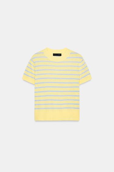 STRIPED SHORT SLEEVE JUMPER - Stripes by Zara