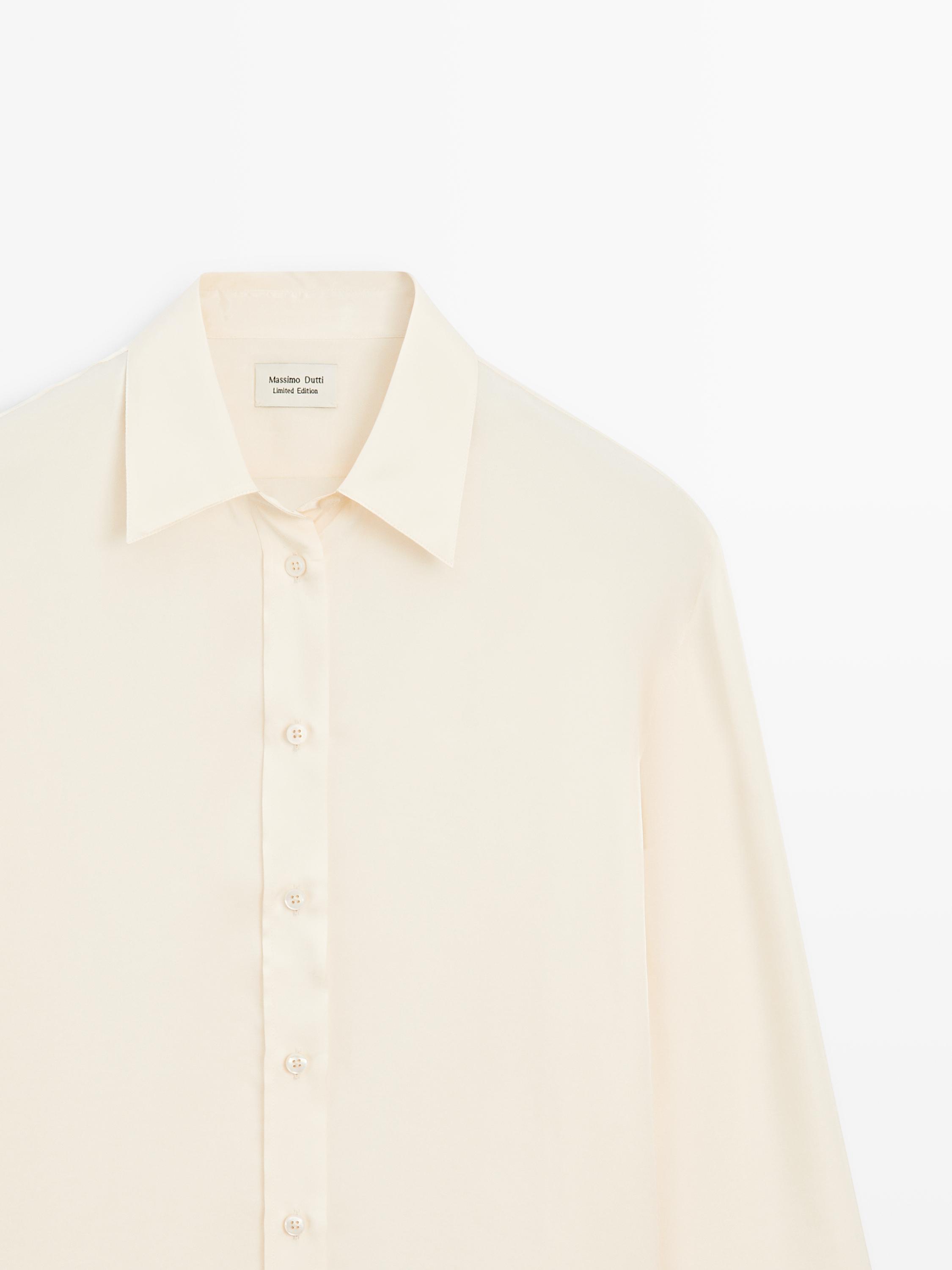 Chemisier fluide satiné oversize - LIMITED