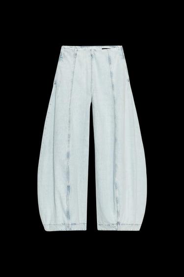 JEANS ZW COLLECTION HIGH-WAIST BALLOON - Light blue by Zara - Image 0