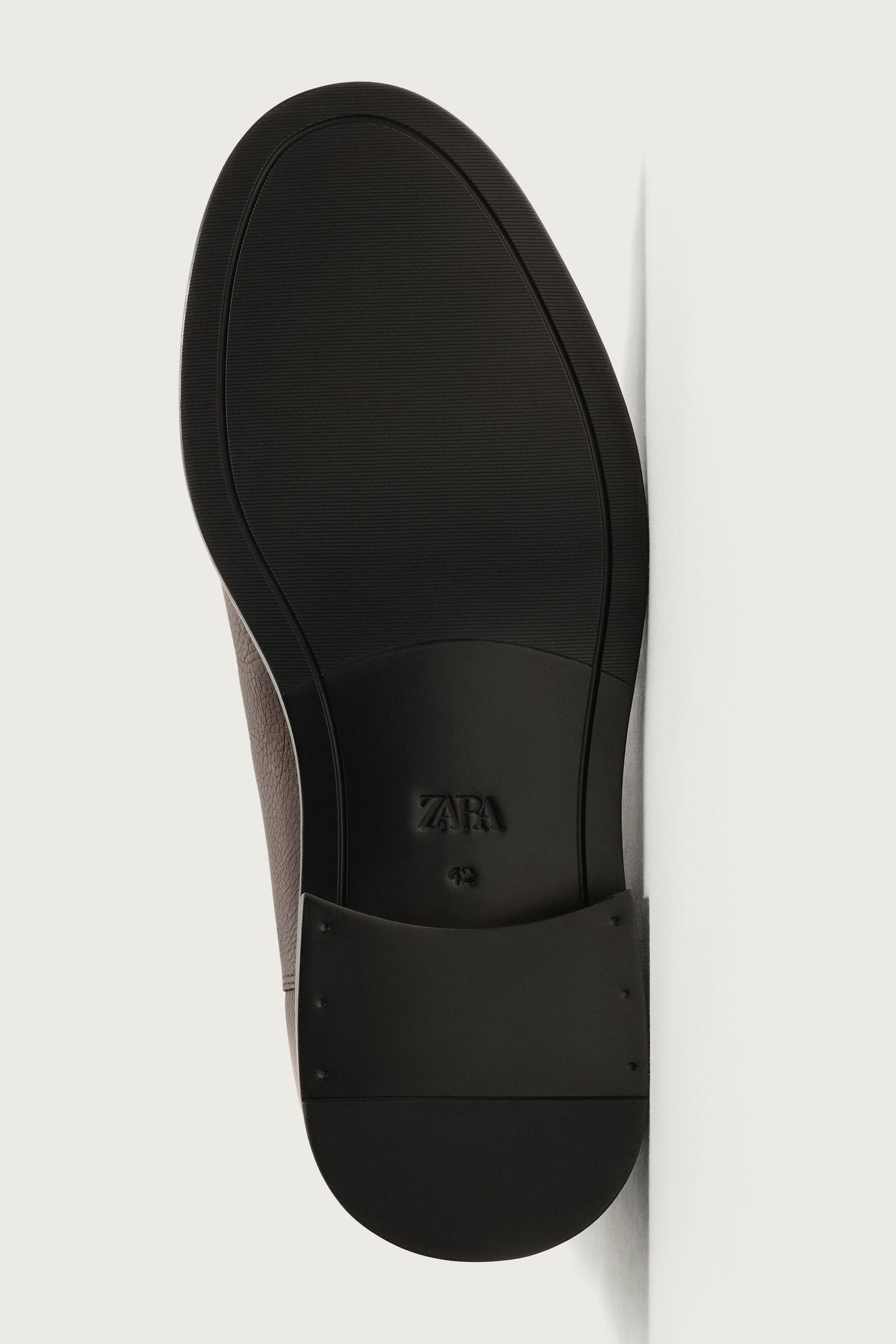 Ботинки Zara Leather Chelsea, цвет: Коричневый — фото 4
