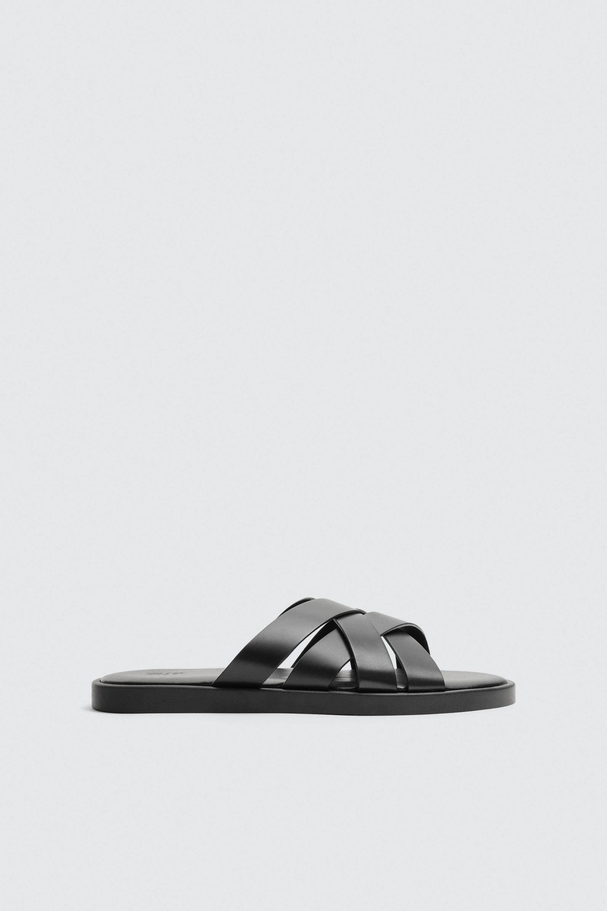 【ZARA】LTHR SNDLS 14 スエードレザーサンダル 2796/520/700 レザーサンダル - サンドブラウン | ZARA Japan / 日本