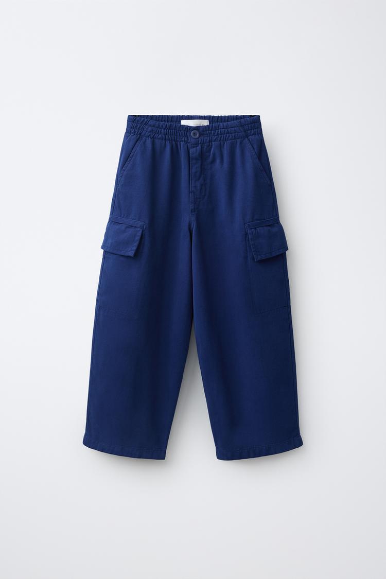Pantalon wide leg cargo