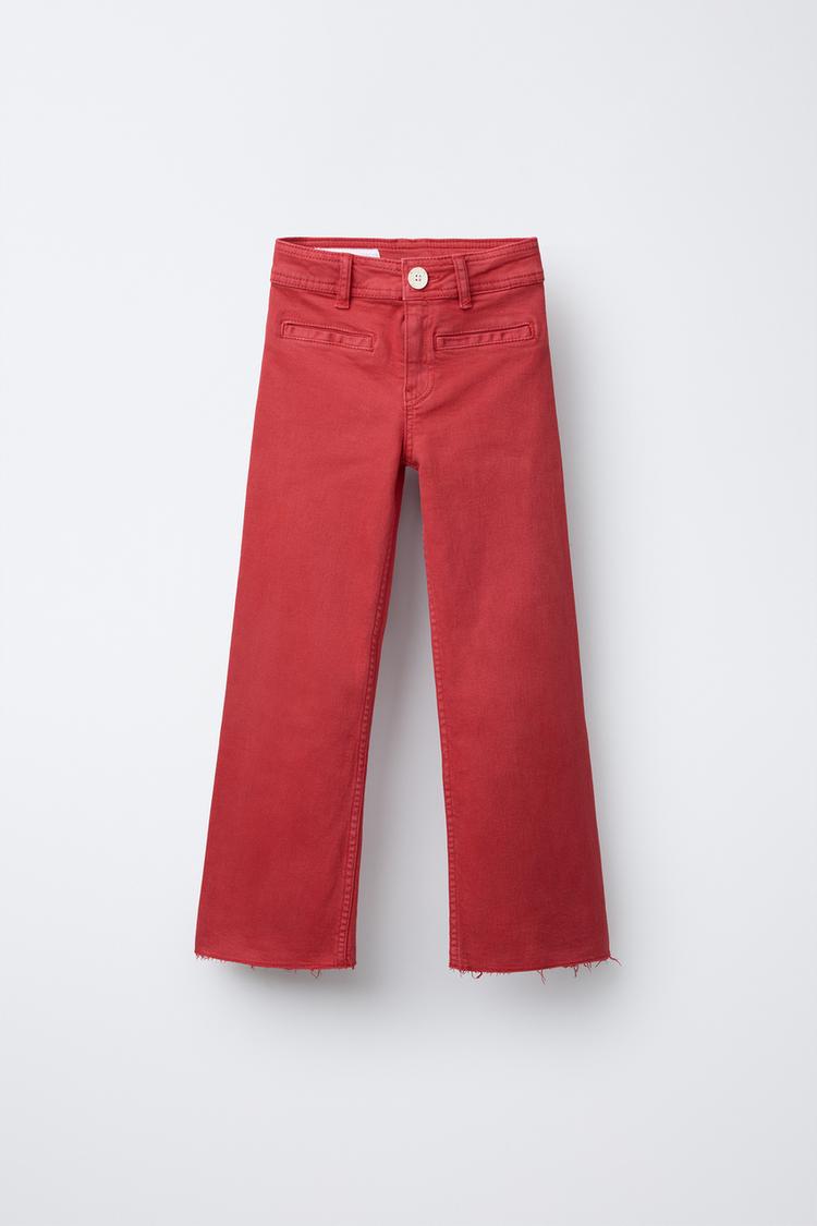 Zara Slim Flare Jeans Pantalones Split Zara Zara High Riss Slim