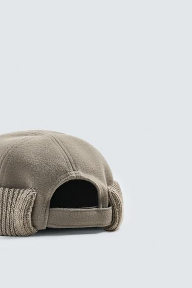 CONTRAST SHORT BEANIE - Beige by Zara - Image 2