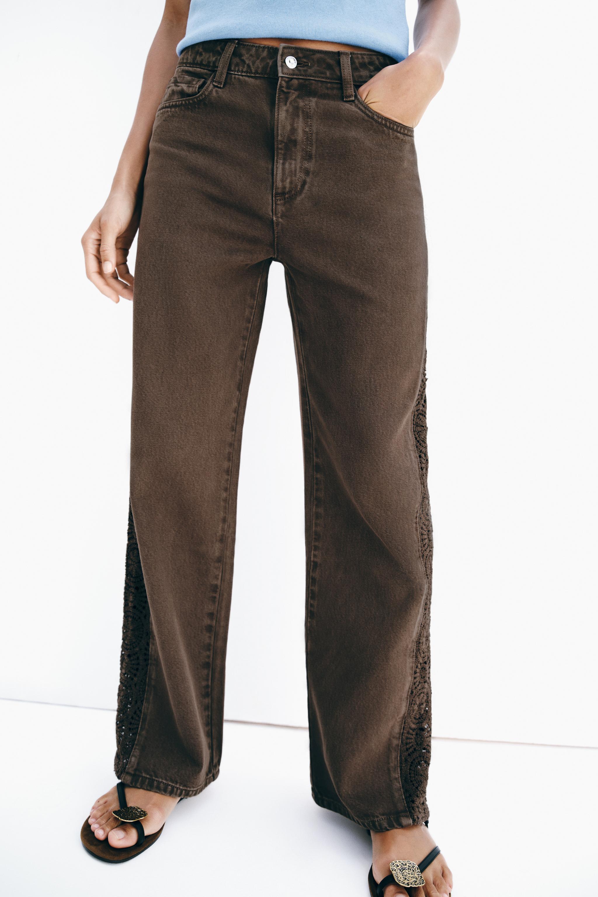 Z1975 LOOSE FIT MID-RISE CROCHET JEANS