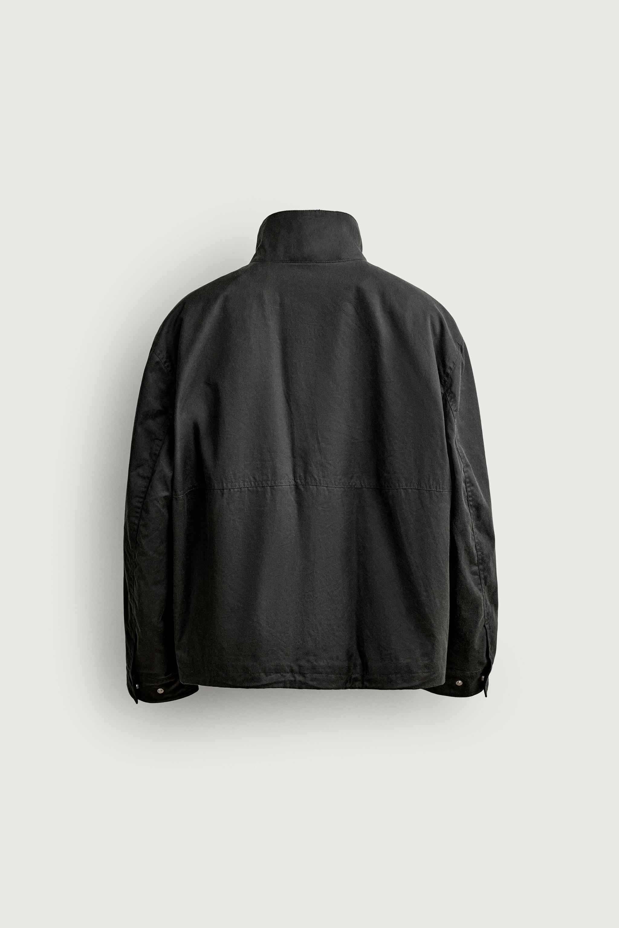 BLOUSON REGULAR FIT EFFET CIRÉ