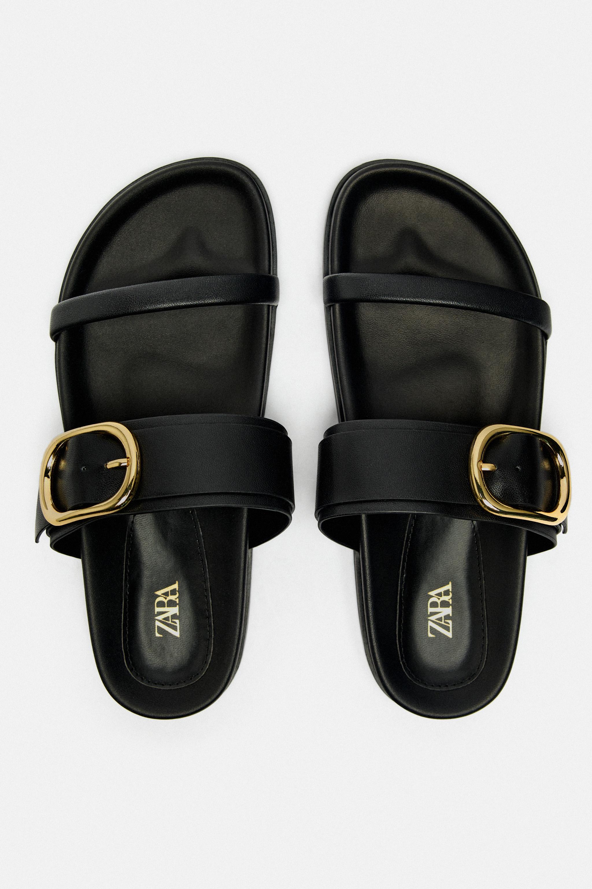 Zara deals buckle sandals