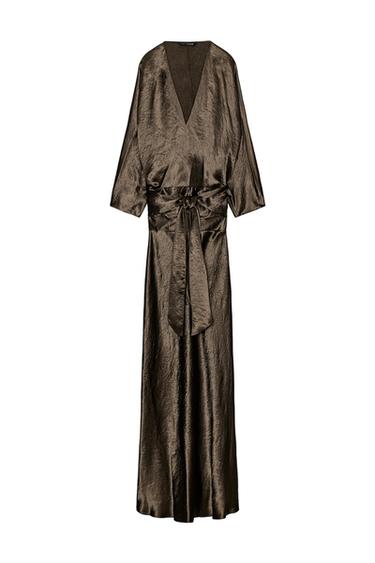 ZW COLLECTION SATIN EFFECT WRAP DRESS