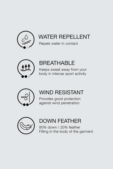 LONG 100% FEATHER PUFFER JACKET - Black by Zara - Image 6