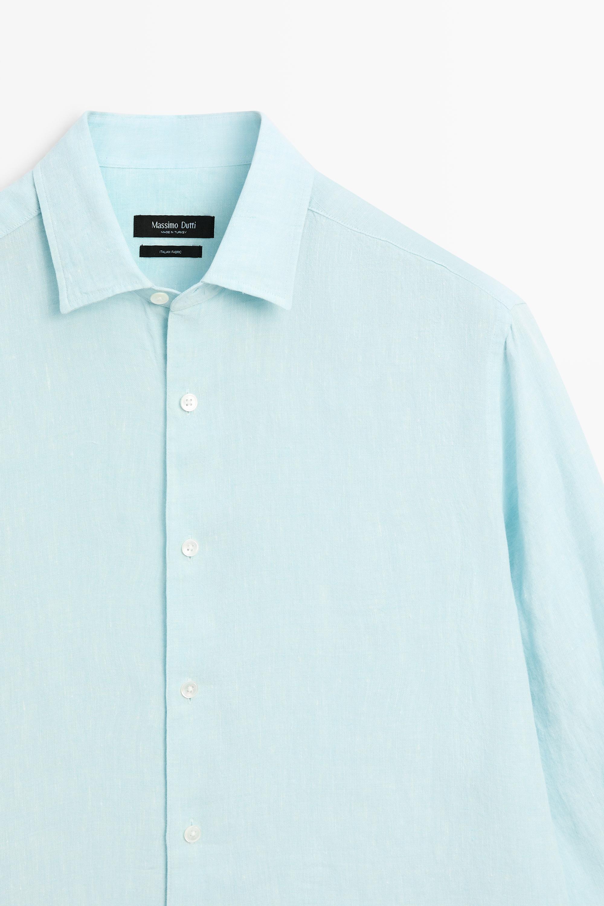 Chemise regular fit 100 % lin