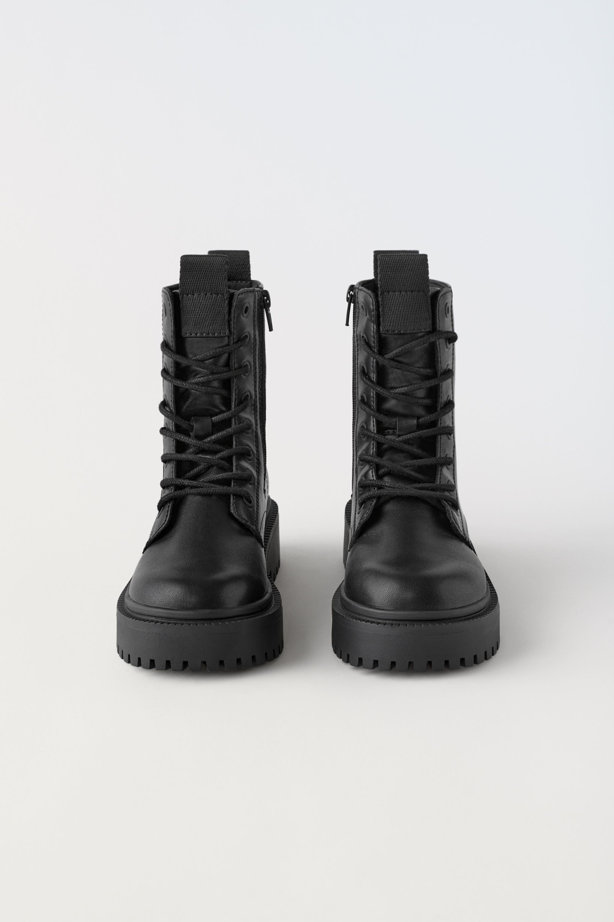 Zara lace up on sale boot