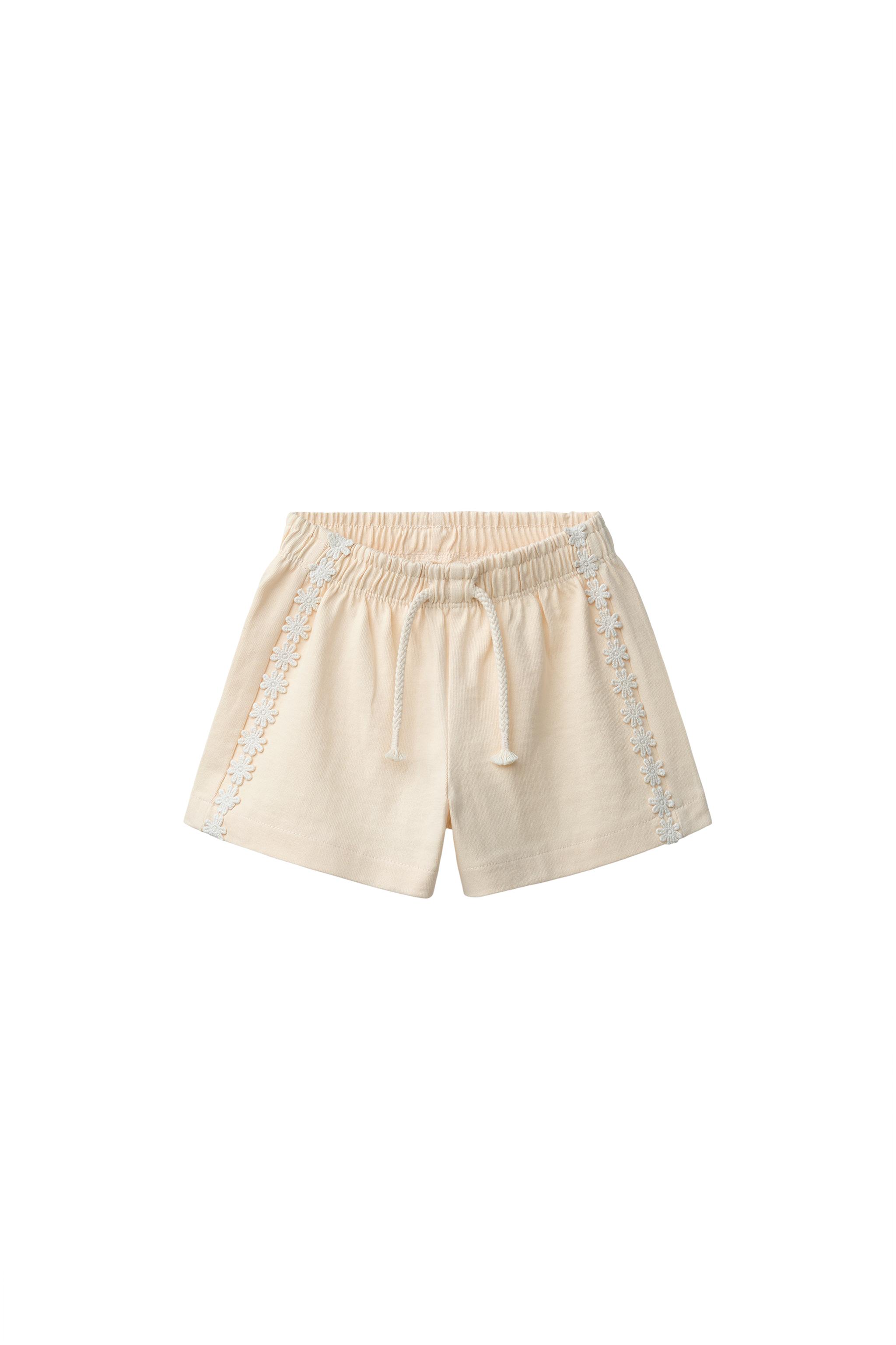 HEAVY WEIGHT FLORAL PLUSH SHORTS - Mid-pink | ZARA United States