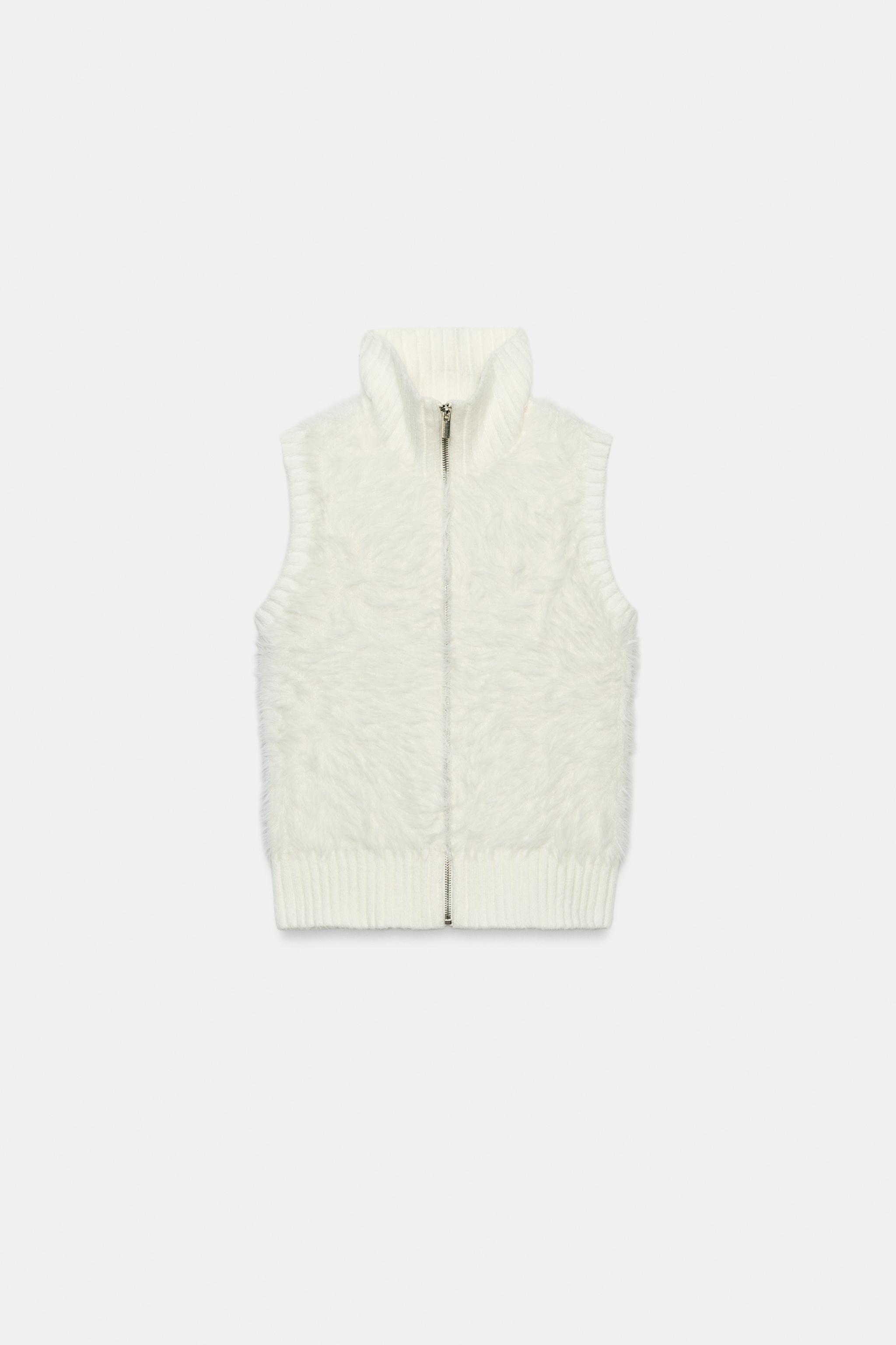 FAUX FUR COMBINED VEST