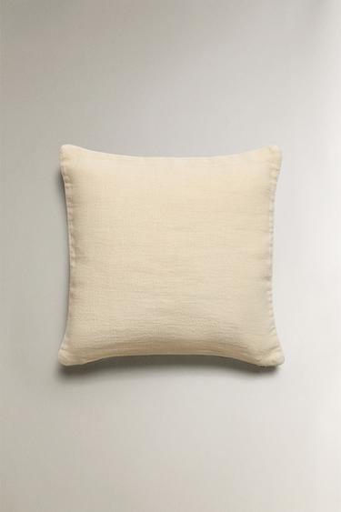 HOUSSE DE COUSSIN UNIE - Vanille de Zara - Image 4
