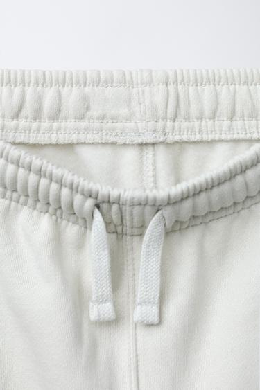 JOGGER TROUSERS WITH LABEL - Ecru by Zara - Image 2