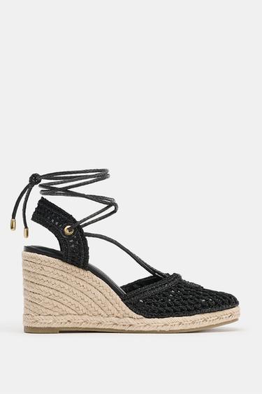 PLATAFORMA TRENZADA - Negro de Zara