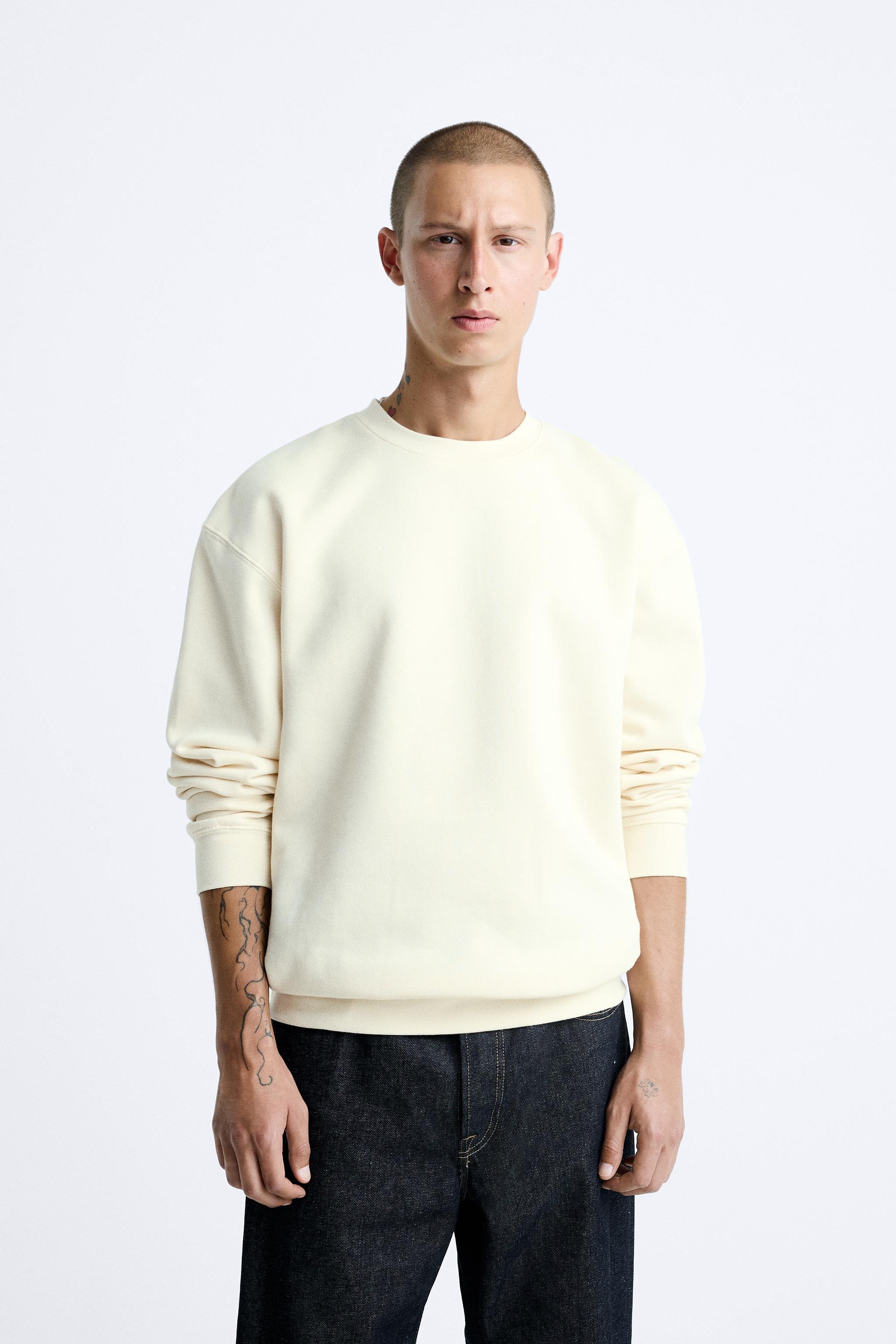 Zara sales white sweatshirt