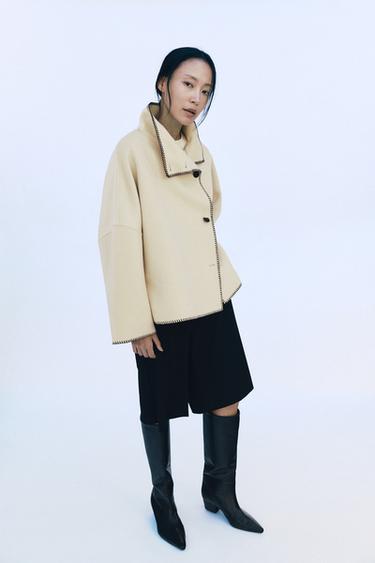 ウール混ジャケット ZW COLLECTIONクリーム0Zaraのウール混ジャケット ZW COLLECTION - クリーム - 画像 0
