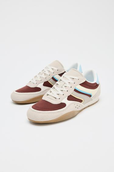 TENNIS RUNNING EN COULEURS VARIÉES - Rouge bourgogne de Zara - Image 1