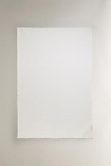 COTTON MUSLIN THROW – Fehér a ZARA-tól – 0 kép