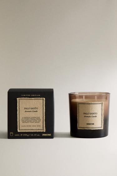 (350 G) PALO SANTO SCENTED CANDLE - Ash by Zara - Image 0