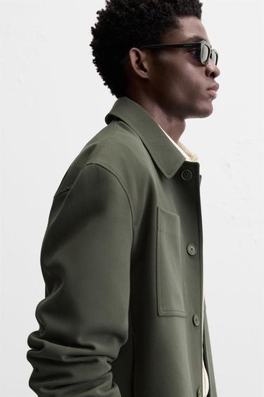 SURCHEMISE BOXY FIT - Vert de Zara - Image 6
