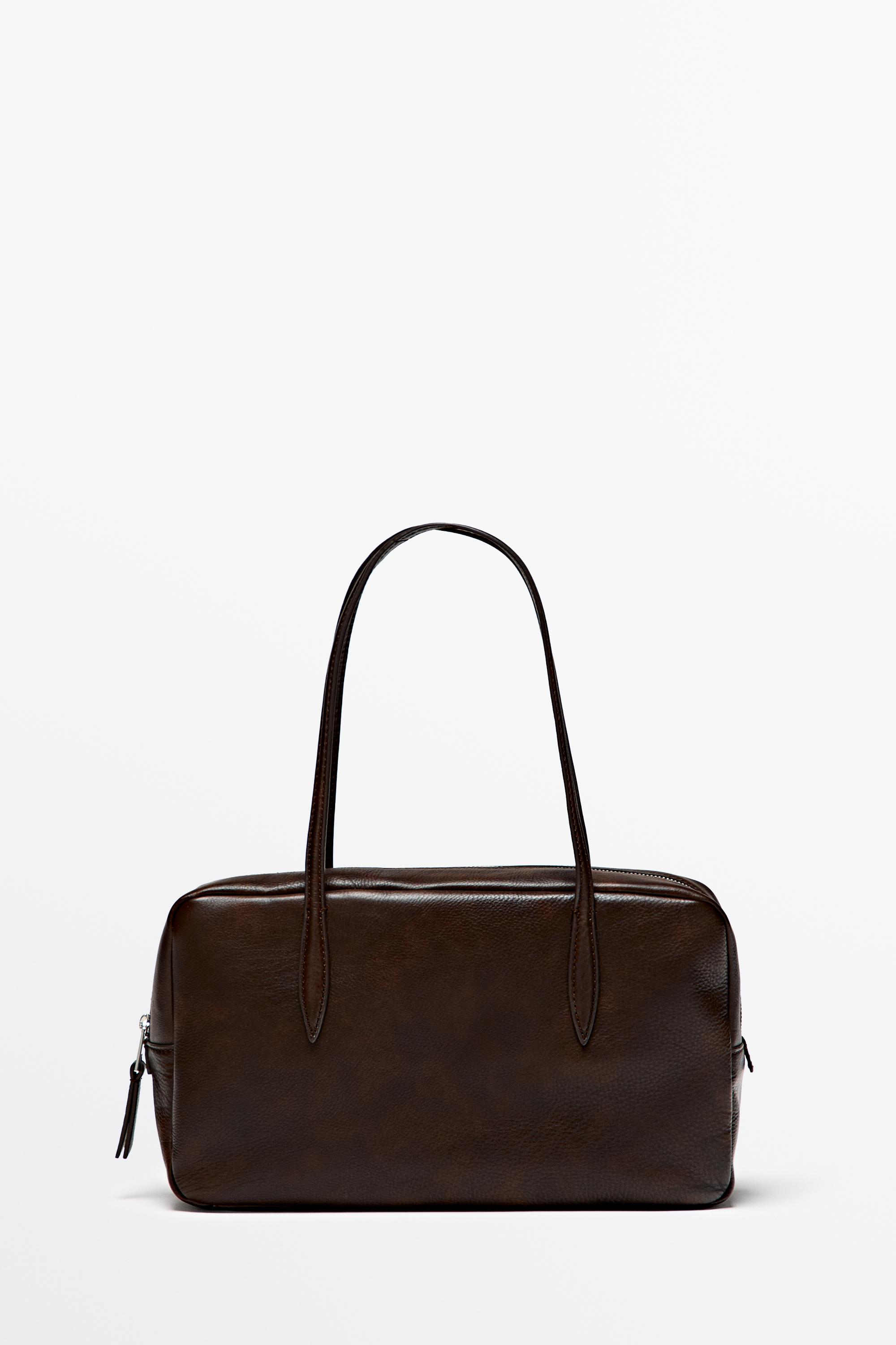 Mini sac duffle en cuir nappa