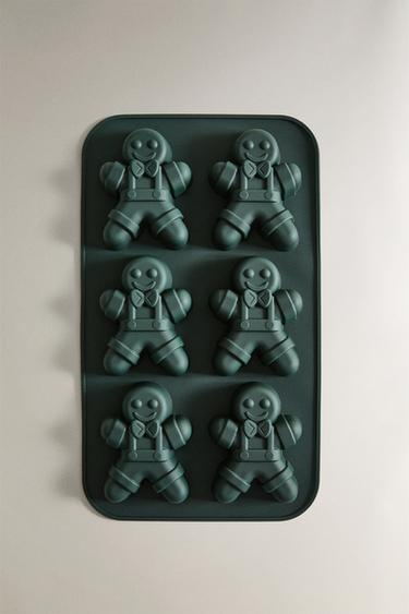 Zara CHRISTMAS GINGERBREAD BISCUIT BAKING MOULD - 綠色調