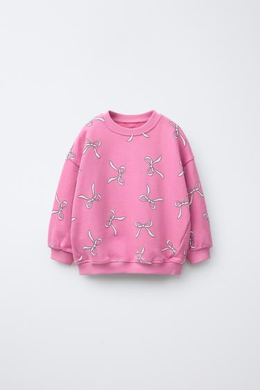 FLORAL PRINT SWEATSHIRT - Strawberry by Zara