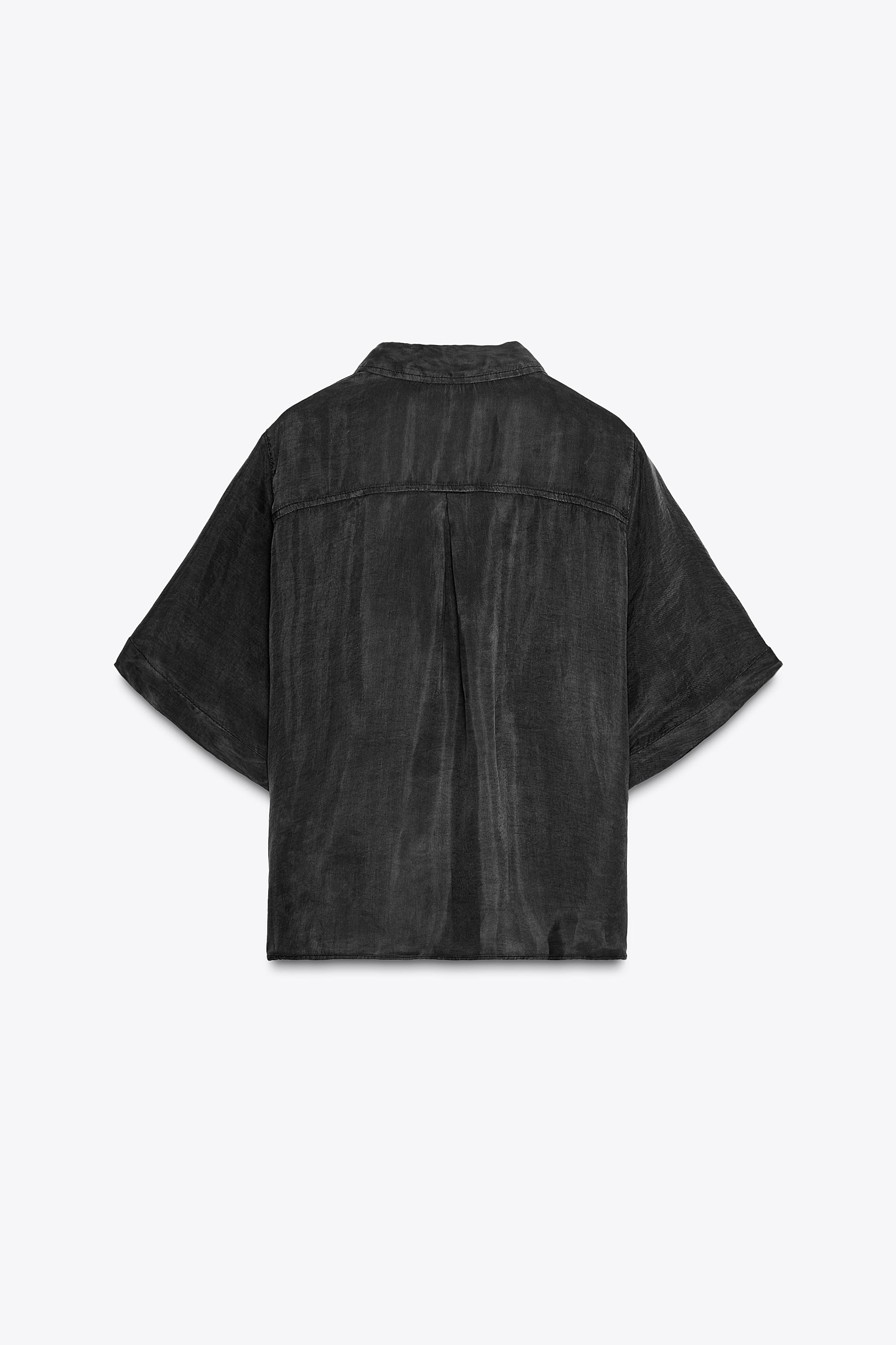 国内発送★ZARA★フルイドリラックスフィットシャツ 国内発送☆ZARA☆フルイドリラックスフィットシャツ