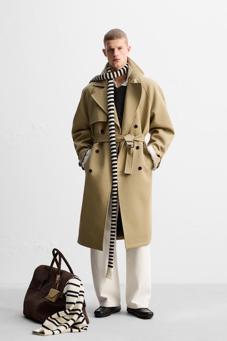 LIMITED EDITION RELAXED FIT TRENCH COAT camel ZARA New Zealand