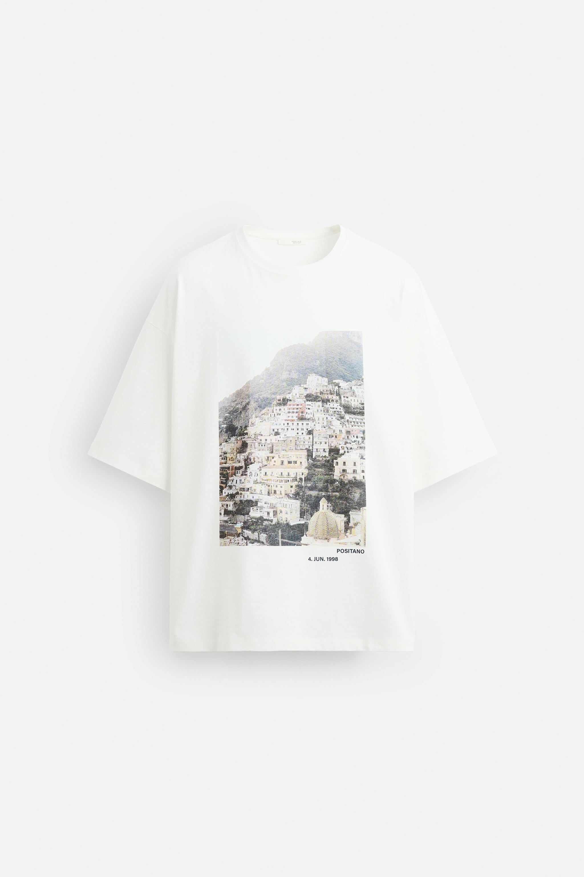 PRINTED PHOTOGRAPH T-SHIRT - White | ZARA United States