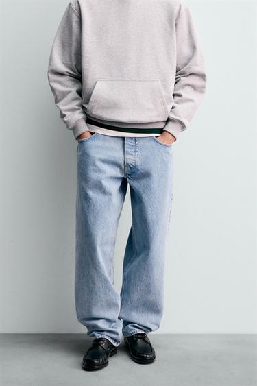 LOOSE TAPERED FIT JEANS CHAMPION® X ZARA - Light blue by Zara