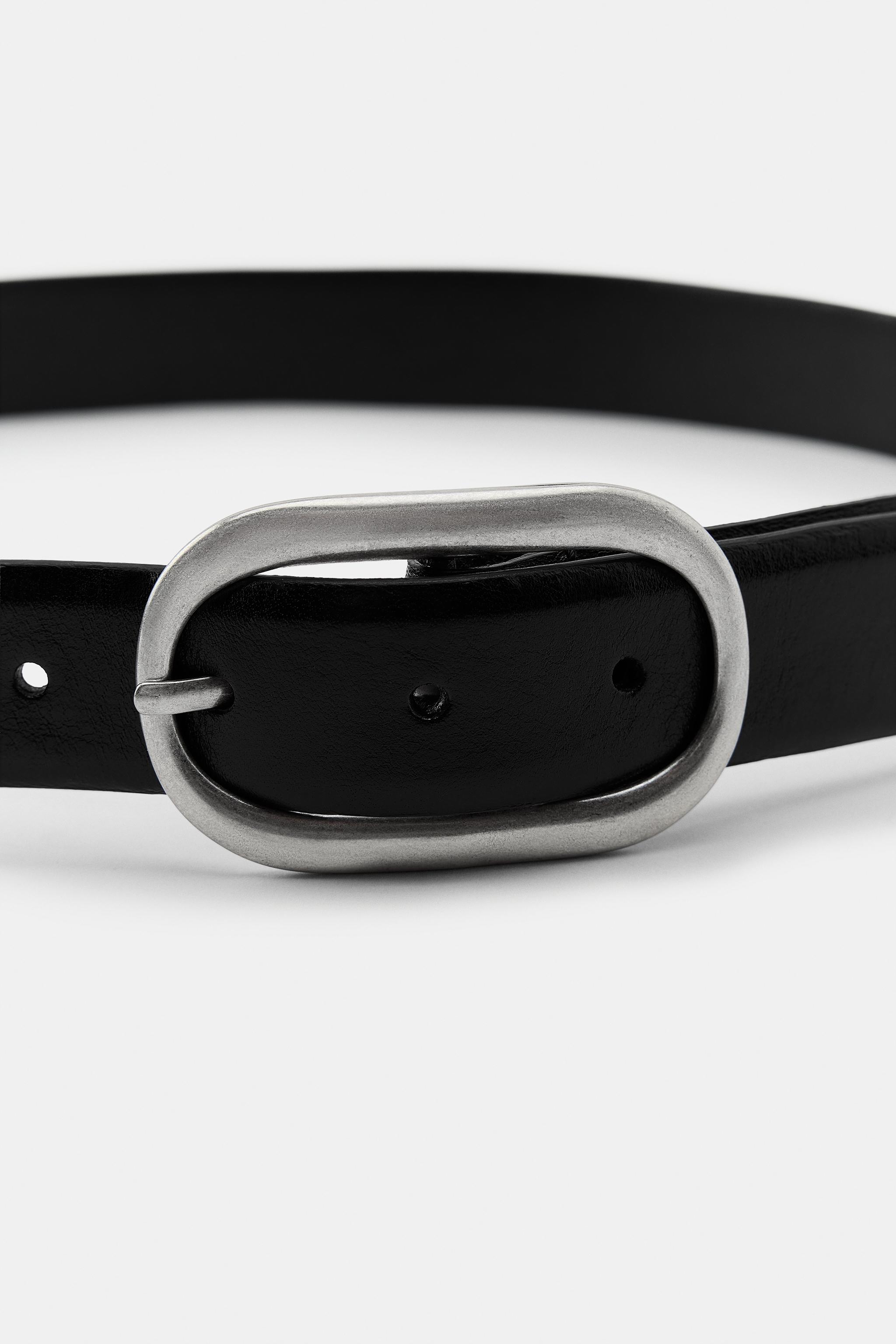 DOUBLE BUCKLE LEATHER BELT