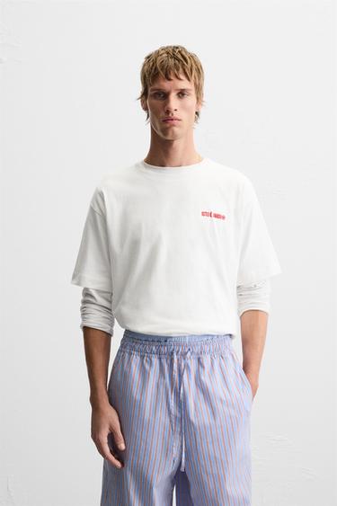 LIMITED EDITION RUBBERISED PRINT T-SHIRT - White by Zara
