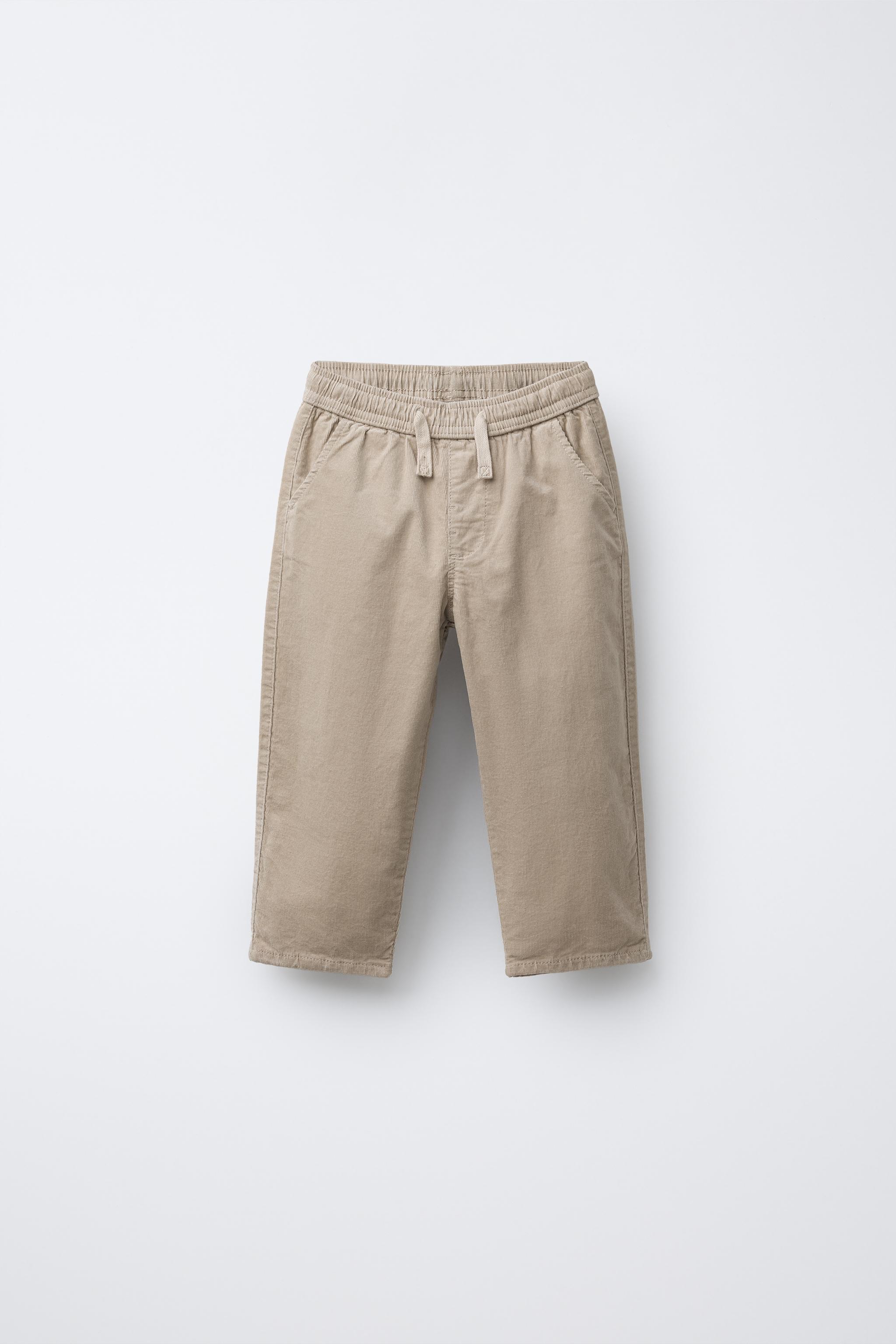 LINED NEEDLECORD TROUSERS - Light beige | ZARA Australia