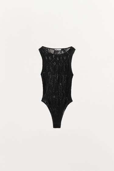 NAHTLOSER BODY - Schwarz von Zara