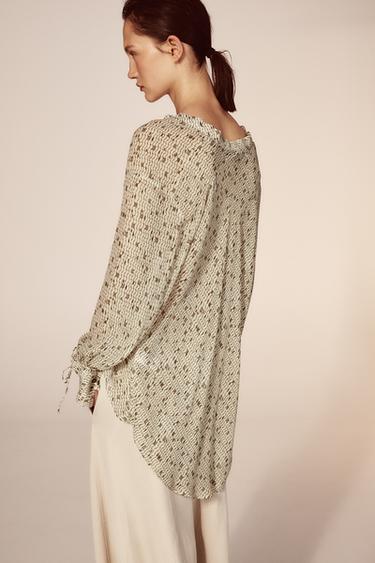 CAMISA FLUIDA ESTAMPADA ZW COLLECTION - Multicolor de Zara