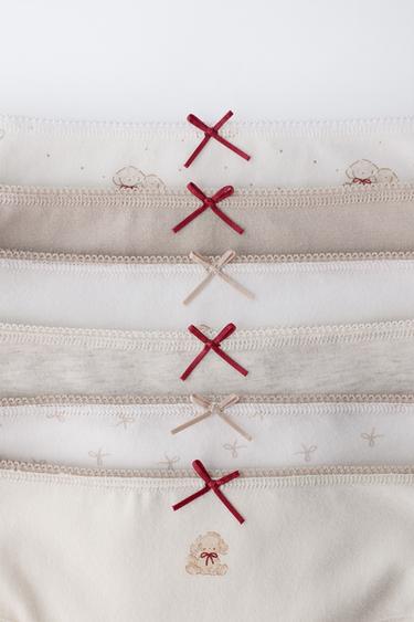 2-6 ANS/ LOT DE SIX CULOTTES IMPRIMÉ CHIOTS - Marron clair de Zara - Image 1