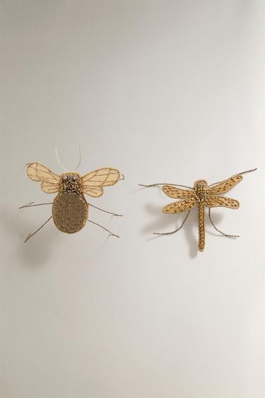 DECORATIVE INSECT PACK (PACK OF 2) | MARISA BERENSON - ذهبي الخاص بـ Zara - صورة 0