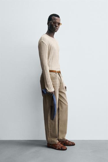 PULL LÉGER CANNELÉ - Beige de Zara - Image 3