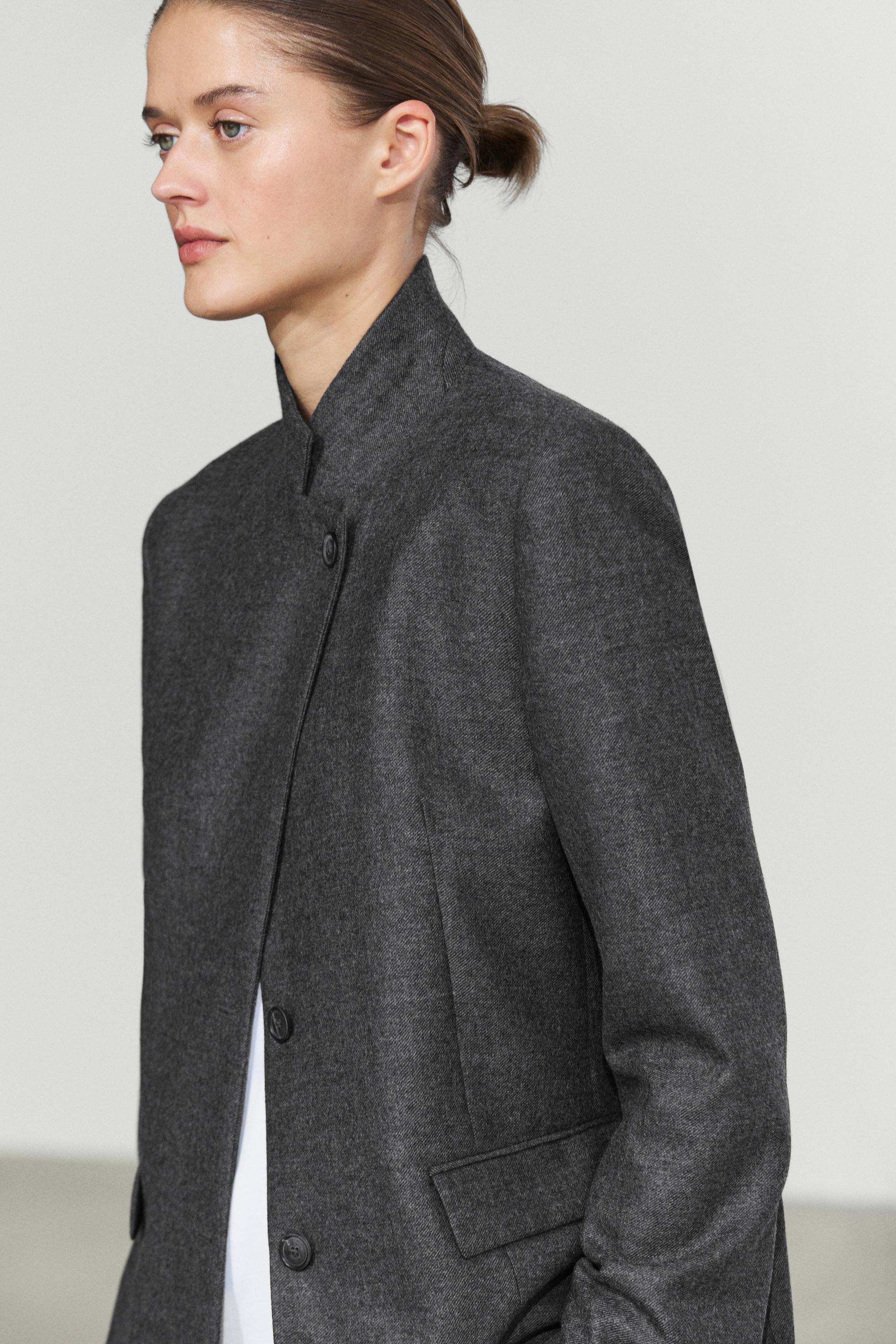 Veste de costume en flanelle 100 % laine