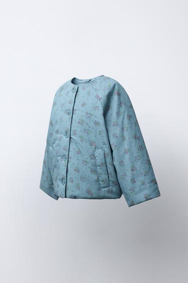 FLORAL PRINT JACKET - Bluish by Zara - Image 1
