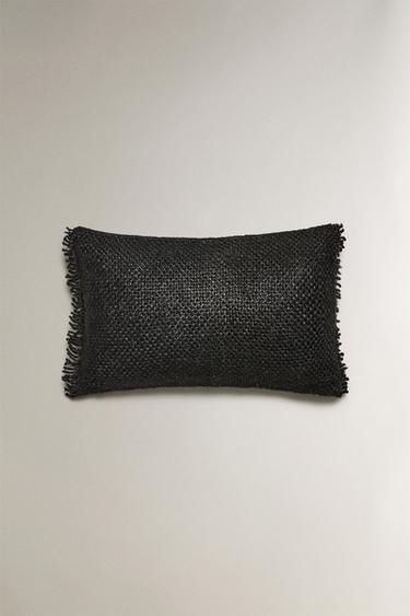 FRINGED CUSHION COVER - Black by Zara - Image 0