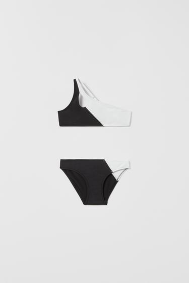 Zara KIDS/ CUT OUT BIKINI - Black - Image 0