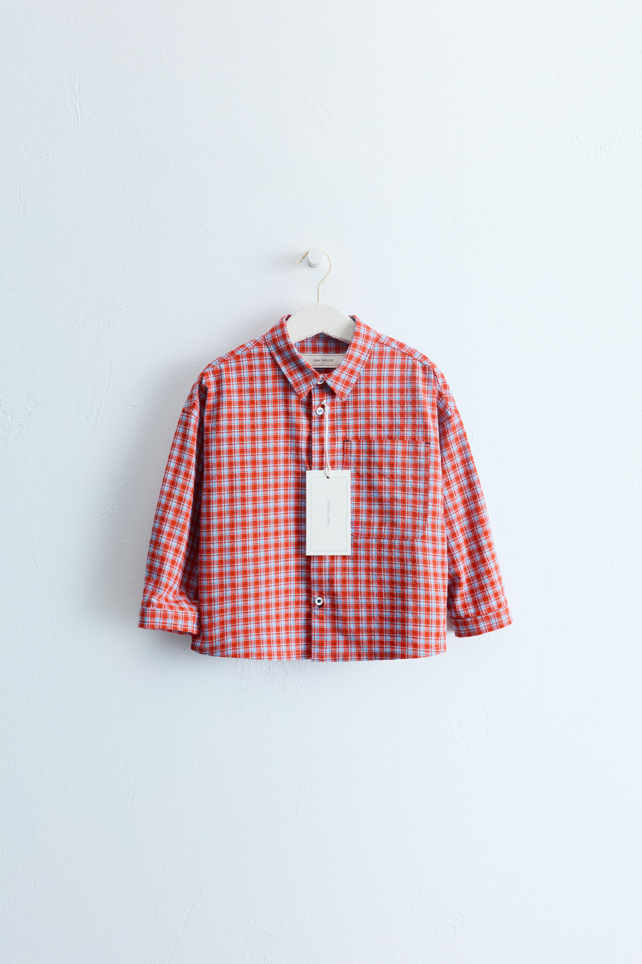 ZARA TIMELESS - CHEMISE À IMPRIMÉ CARREAUX